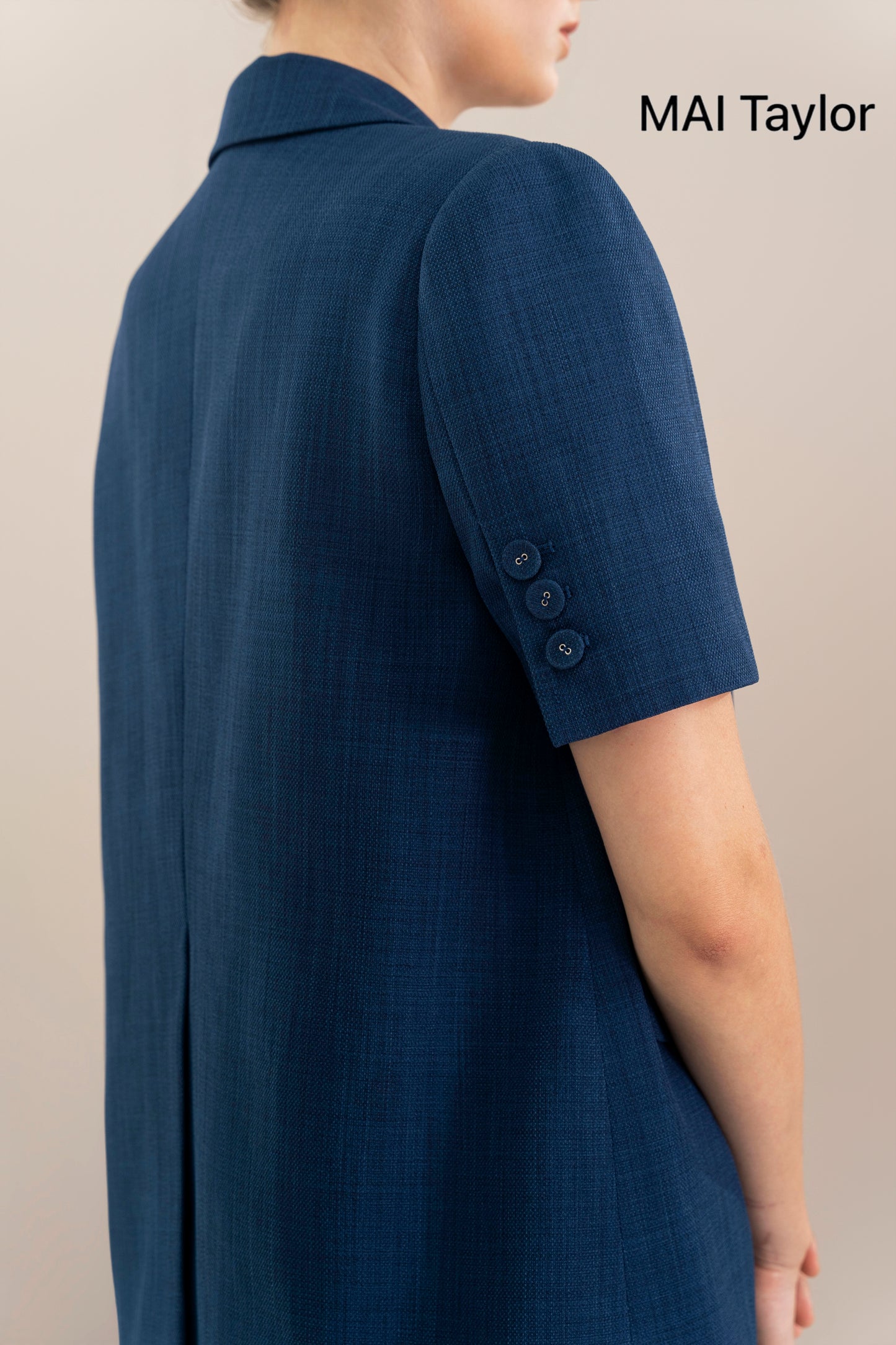 Mai Taylor Navy Summer Suit – Light & Empowered